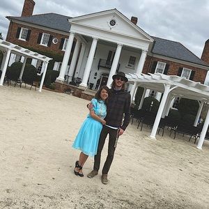 Baby Blue two piece dress